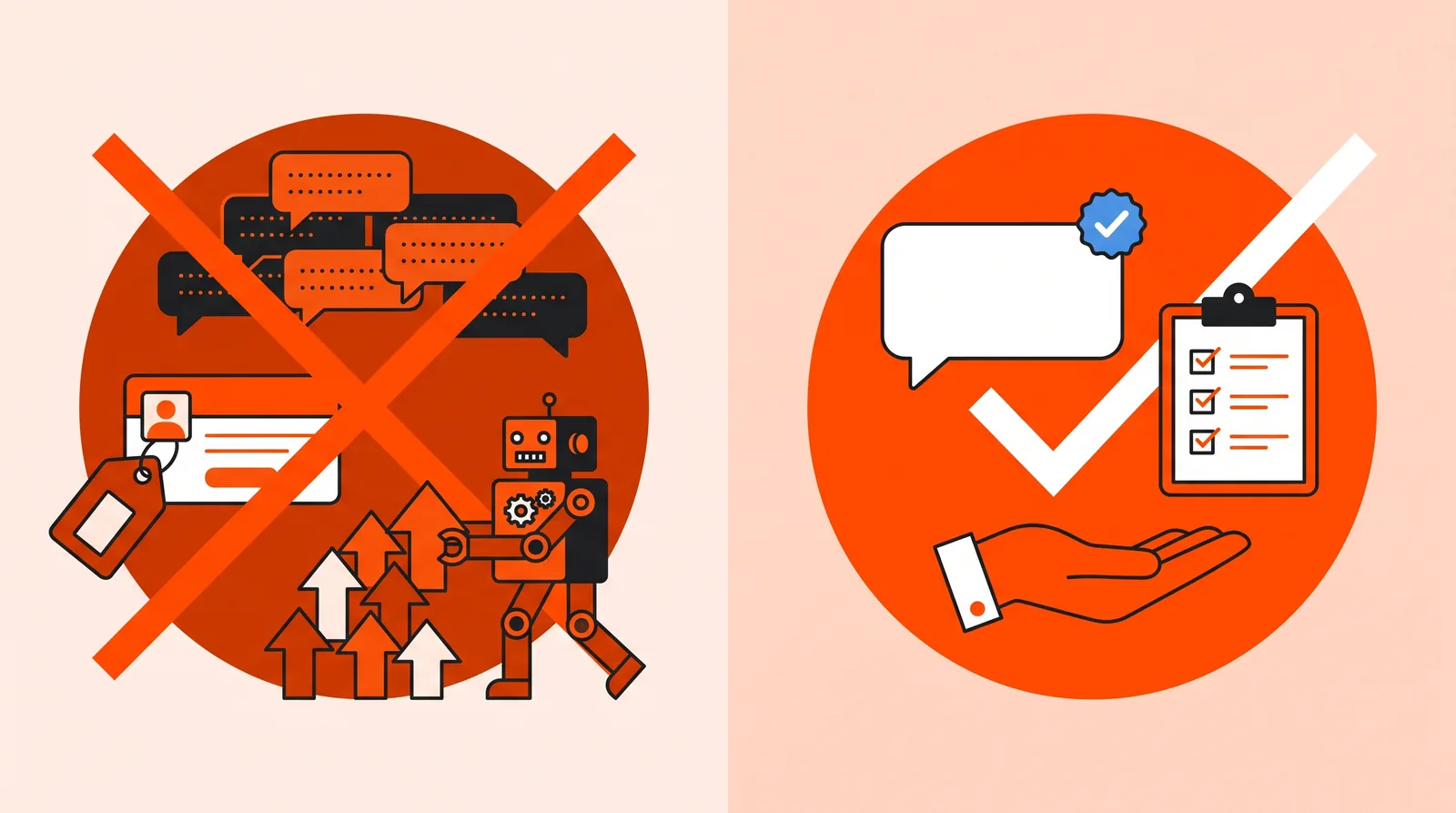 Red flags of risky Reddit marketing compared with disclosed, rule-following participation